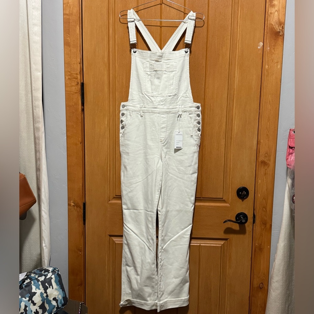 Judy Blue      White Women's Denim Overalls